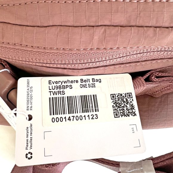 NWT LULULEMON EVERYWHERE BELT BAG 1L - Rare Twilight Rose color - Picture 3 of 5